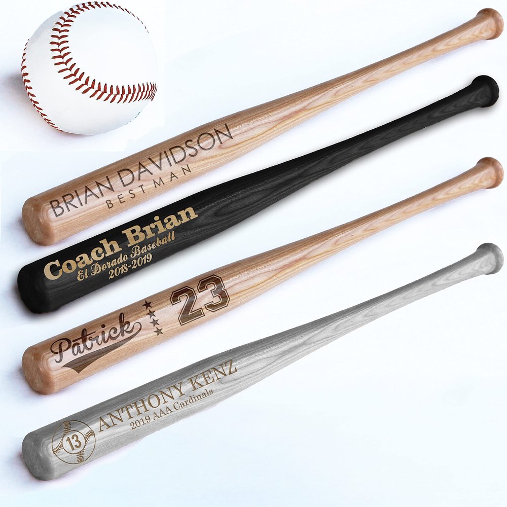 Personalized Mini Bat 18, Custom Mini Baseball Bat, Personalized Coach Gift, Team Gift, Tee Ball, Baseball Team Coach Gift, Little League Gift, Softball Team Coach Gift