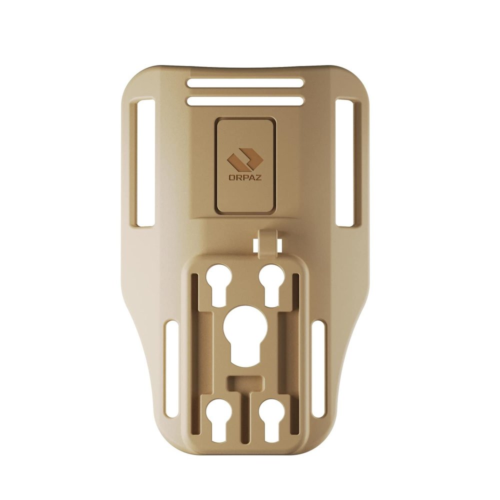 Orpaz MOLLE Attachments - Low-Ride, Low-Ride Receiver for Pouch, Mag Pouch, Backpack & Accessories (Desert Tan)