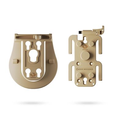 Orpaz MOLLE Attachments for MOLLE Pouch, MOLLE Mag Pouch, MOLLE Backpack and Other MOLLE Accessories (OMS Paddle, Paddle Receiver & MOLLE Insert Desert Tan)