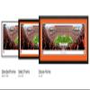 Cleveland Browns (50 yd - day) - 44x18-inch Double Mat, Deluxe Framed Picture by Blakeway Panoramas view 2