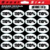 SportStar Football Helmet Award Decals - 110% (20 Stickers) view 1