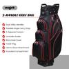 Majek Premium Men's Black with Red Trim Golf Bag 9.5 inch 14-Way Friendly Separator Top with Putter Sleeve view 2