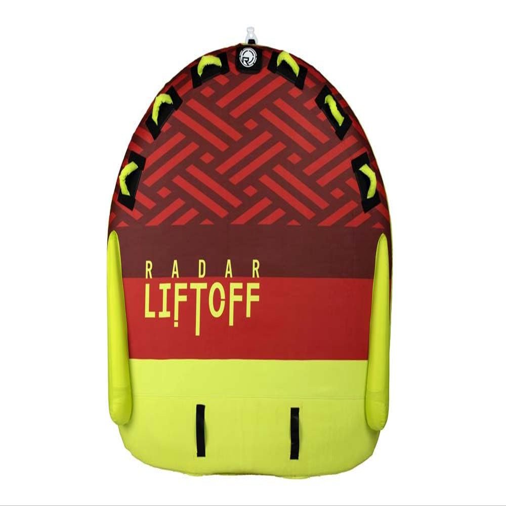 Radar Liftoff Marshmallow Top Towable Tube, Red/Yellow, 3 Person
