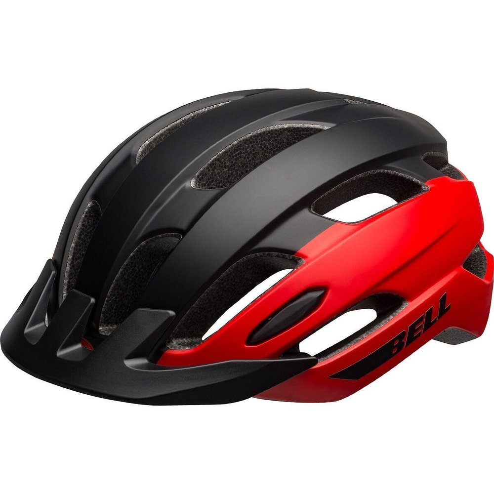 BELL Trace Adult Recreational Bike Helmet - Matte Red/Black (2023), Small/Medium (50-57 cm)