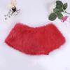 Loloda Flower Girls Faux Fur Wraps Shawl Wedding Bridesmaid Princess Cape Winter Warm Bolero Shrug Red One Size view 4