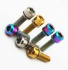6pcs Titanium Screws M5 X 16mm 18mm 20mm Column Head with Captive Gasket for Bicycle Stem Mountain Bike Ti Bolts Hexagon Socket (Color : Black, Dimensions : M5x20mm 6pcs) view 4