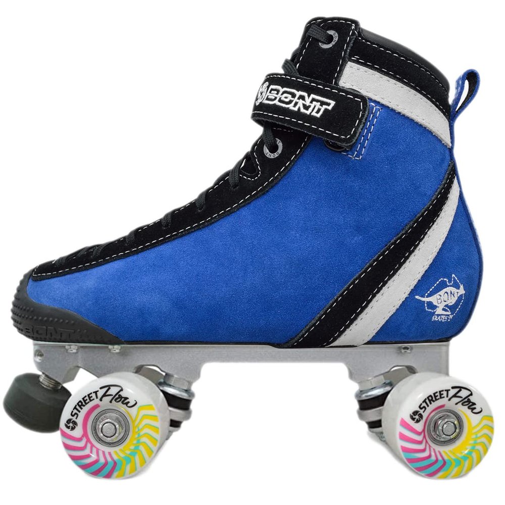Bont Parkstar Blue Suede Professional Roller Skates for Park Ramps Bowls Street - Rollerskates for Outdoor and Indoor Skating (Bont 10)