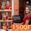 Fire Blanket - 1500F CE Certified Emergency Fire Blanket for Home and Kitchen. 500GSM Fabric & 0.5mm Thick - 100% Fiberglass Fire Extinguisher for Car,Warehouse Office - 4pc (47x47 inches) by Supa Ant view 2
