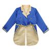 CHICTRY Baby Kids Boys Tuxedo Jacket Double Breasted Notched Lapel Collar Tailcoat for Party Cosplay Blue 12 Years view 2