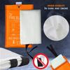 Fire Blanket - 1500F CE Certified Emergency Fire Blanket for Home and Kitchen. 500GSM Fabric & 0.5mm Thick - 100% Fiberglass Fire Extinguisher for Car,Warehouse Office -10pc (47x47 inches) by Supa Ant view 4