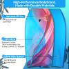 RAYWER Body Board Lightweight with EPS Core, HDPE Slick Bottom , Leash & Adjustable Wrist Rope, Great Surfing for Kids and Adults (Blue, 33-INCH) view 2