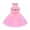 Loloda Little Girls Sequin Sparkly Ballet Dance Dress Tutu Skirted Leotard Ballerina Dancewear Costume Pink 7-8 Years view 4