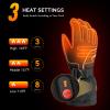 SAVIOR HEAT Heated Gloves Rechargeable Heated Gloves for Men Women 2 * 2200mAh Waterproof Elecctric Heating Ski Gloves with Touchscreen for Winter Outdoor Work Hunting Camping Snowboarding Hiking view 2