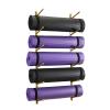 DRSFF Simple Metal Yoga Mat Frame Storage Holder Wall Mount Large Capacity Gym Yoga Column Foam Roller Multi-Layer Placement Rack, Mounting Hardware Included (Color : A) view 1