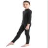 Loloda Kids Girls One Piece Spandex Unitards Long Sleeve Turtleneck Full Bodysuit for Dance Gym Workout Black 5-6 Years view 3