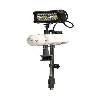 Basin Boat Lighting-BrightBird + NAV 2-PIN 120W/12,000 Lumens SmartBird Safety Lighting System USCG 2nm Nav light, 105db Horn, USB Port, Key Fob remote NEW iOS/Android app (not included)
