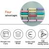 DRSFF Yoga Mat Wall Holder Mount, Adjustable Exercise Mat Storage Rack 6-Tier Metal Exercise Equipmen Organizer Foam Rollers, Gym Mats, Yoga Physio Studio Bracket Stand (Color : A) view 4