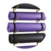 DRSFF Black White Gold Yoga Mat Frame Gym Wall Mount Storage Holder Metal Simple Large Capacity Yoga Column Foam Roller Placement Rack 100 cm (Color : A) view 1