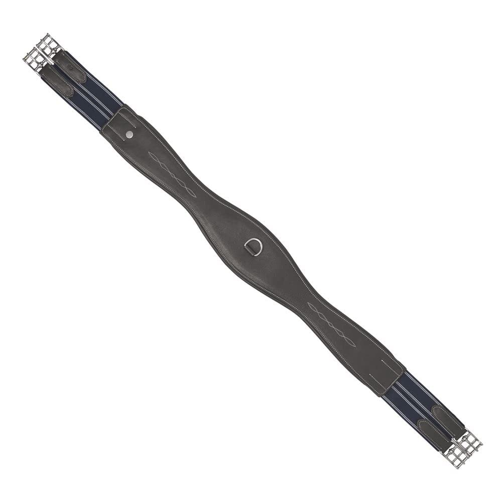 Dover Saddlery Indulge Contoured Long Girth, Color: Chocolate, Size: 46