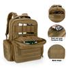 DSLEAF Tactical Pistol Backpack with 6 Pistol Cases, Gun Range Backpack with 10x Magazine Slots for Shooting and Hunting view 3