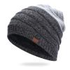 Digood Knit Beanie Warm Thick Lined Hat Mens Winter Skull Cap Unisex Beanie Cap,Winter Cute Warm Soft Cold Weather Hat(Gray,One Size) view 2