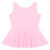 Agoky Big Girls' Kids Sparkly Ice Figure Skating Roller Skating Dress Gymnastic Tutu Skirted Leotard Costume Pink Sparkly 13-14 view 3
