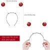 Sintege Halloween Alien Headband and Metallic Flared Pleated Skater Skirt for Costumes Supplies(X-Large Skirt,Red) view 2