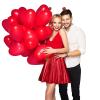 Sintege Halloween Alien Headband and Metallic Flared Pleated Skater Skirt for Costumes Supplies(X-Large Skirt,Red) view 3