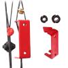 SPG Archery Peep Sight, 1/4" 3/16" Aluminum Peep Sight or Tubing peep Sight with Bowstring Splitter for Archery Compound Bow (Black -1/4'' and 3/16") view 1