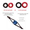 SPG Archery Peep Sight, 1/4" 3/16" Aluminum Peep Sight or Tubing peep Sight with Bowstring Splitter for Archery Compound Bow (Black -1/4'' and 3/16") view 2