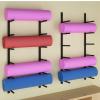 DRSFF Multi-Layer Yoga Mat Frame Gym Wall Mount Storage Holder Metal Simple Large Capacity Yoga Column Foam Roller Placement Rack, Easy to Install (Color : Black) view 1