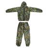 Camo Suits For Men ,Leaf Suit Airsoft Camo Adult Hunting 3d Leafy Suits Sniper Gear Youth Clothing Camouflage Bush Costume Paintball Pants Prairie Ghost,2 Pieces ( Size : 110-140cm/3'7''-4'7'' ) view 2