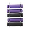DRSFF Yoga Mat Frame Gym Wall Mount Storage Holder Metal Simple Large Capacity Yoga Column Foam Roller Placement Rack 100 cm Black White Gold (Color : B) view 1