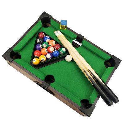 Benfu Mini Table Billiards Game, Home and Office Desktop Billiards Game, Including Pool Table 15 Colorful Balls, 1 Cue Ball, 2 Billiard Sticks, 1 Chalk Triangle Cube (20inches), 20 In
