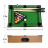 Benfu Mini Table Billiards Game, Home and Office Desktop Billiards Game, Including Pool Table 15 Colorful Balls, 1 Cue Ball, 2 Billiard Sticks, 1 Chalk Triangle Cube (20inches), 20 In view 2