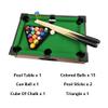 Benfu Mini Table Billiards Game, Home and Office Desktop Billiards Game, Including Pool Table 15 Colorful Balls, 1 Cue Ball, 2 Billiard Sticks, 1 Chalk Triangle Cube (20inches), 20 In view 3