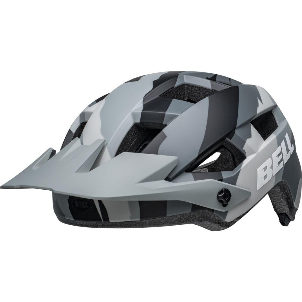 BELL Spark 2 MIPS Adult Mountain Bike Helmet - Matte Gray Camo (2022), Small/Medium (50-57 cm)