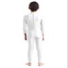 Loloda Kids Girls One Piece Spandex Unitards Long Sleeve Turtleneck Full Bodysuit for Dance Gym Workout Ivory 8-10 Years view 3