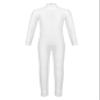 Loloda Kids Girls One Piece Spandex Unitards Long Sleeve Turtleneck Full Bodysuit for Dance Gym Workout Ivory 8-10 Years view 4