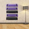 DRSFF Black White Gold Yoga Mat Frame Gym Wall Mount Storage Holder Metal Simple Large Capacity Yoga Column Foam Roller Placement Rack 100 cm (Color : C) view 1