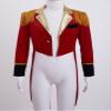 Moily Kids Boys Girls Circus Ringmaster Lion Tamer Outfit Long Sleeve Tassel Tailcoat Jacket Gold Red 10 Years view 3