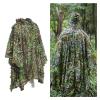 3D Leafy Suit, Hunting Suit for Man Camo Airsoft Camouflage Suits for Jungle Hunting Shooting Airsoft Military Wildlife Photography Halloween,Lightweight Breathable (Size : One-Size) view 1