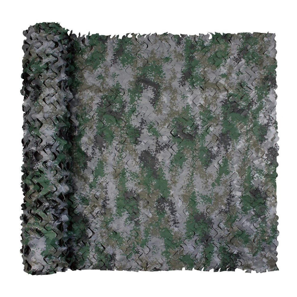 GRVCN Camo Netting Camouflage Net, Bulk Roll Sunshade Mesh Nets for Hunting Blind Shooting Military Theme Party Decorations
