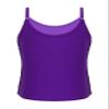 Loloda Big Girls' Sparkle Sequins Tank Tops Camisole Latin Jazz Ballet Dance Stage Performance Costume Purple 8 Years view 2