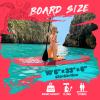 FEATH-R-LITE Inflatable Paddle Board Stand Up Paddleboards for Adults SUP with Complete Premium Accessories Pump, Adjustable Paddle, Leash, Three Fins, Waterproof Phone Bag, Repair Kit, Backpack view 2