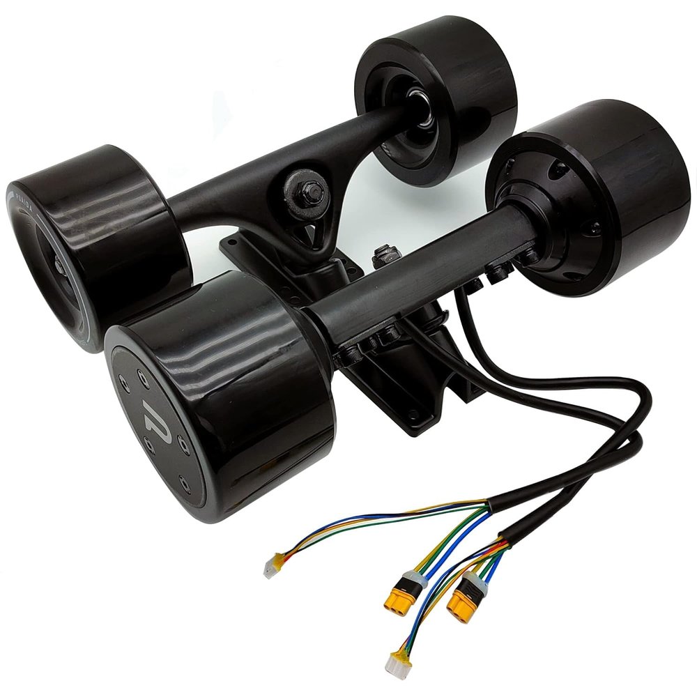 Dual Motor Set for Electric Skateboard 90mm Powered 10S 36V DIY Brushless Hub Motor Kit for Longboard Upgraded 77kv 300W 30 mph top Speed Skateboarding Equipment