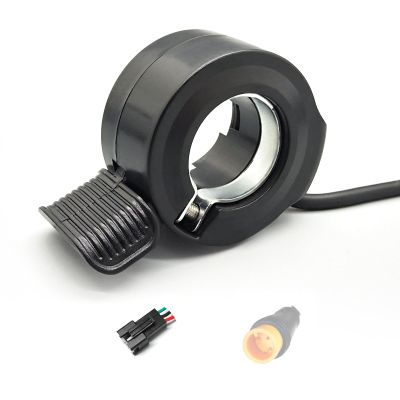 HUDAMZKY EBike 130X Thumb Throttle 24V 36V 48V 60V 72V Right/Left Hand SM/Waterproof Connector,E Bike Speed Control for Electric Bicycle Scooter Accessories (SM Plug)