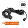 HUDAMZKY EBike 130X Thumb Throttle 24V 36V 48V 60V 72V Right/Left Hand SM/Waterproof Connector,E Bike Speed Control for Electric Bicycle Scooter Accessories (SM Plug) view 2