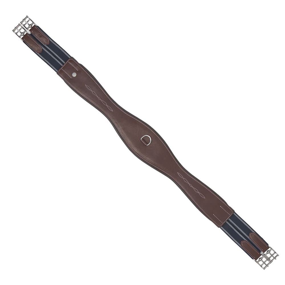 Dover Saddlery Indulge Contoured Long Girth, Color: Oakbark, Size: 46