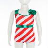 Moily Girls Boys Christmas Candy Cane Stripes Leotard Gymnastics Ballet Dance Bodysuit Biketard Performance Unitard Candy Cane 12 Years view 3